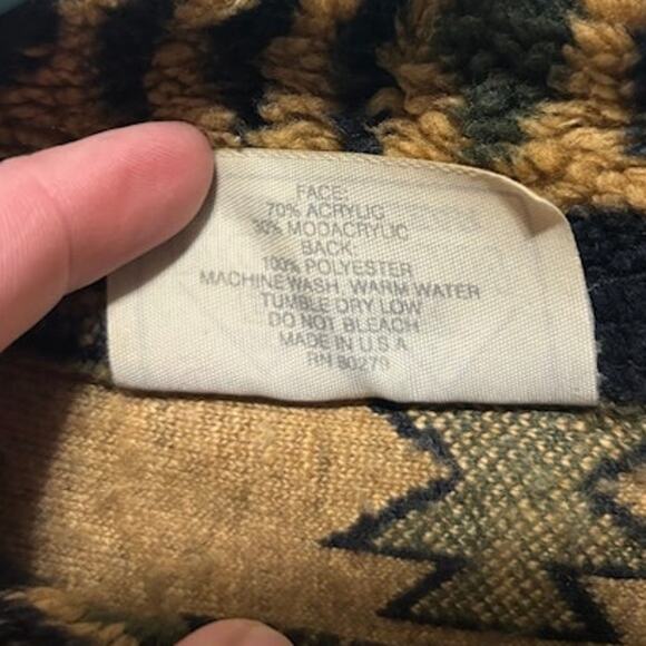Black Mountain Outdoor Gear Fleece Jacket Aztec / Southwest Graphic Women's XL - Picture 4 of 8